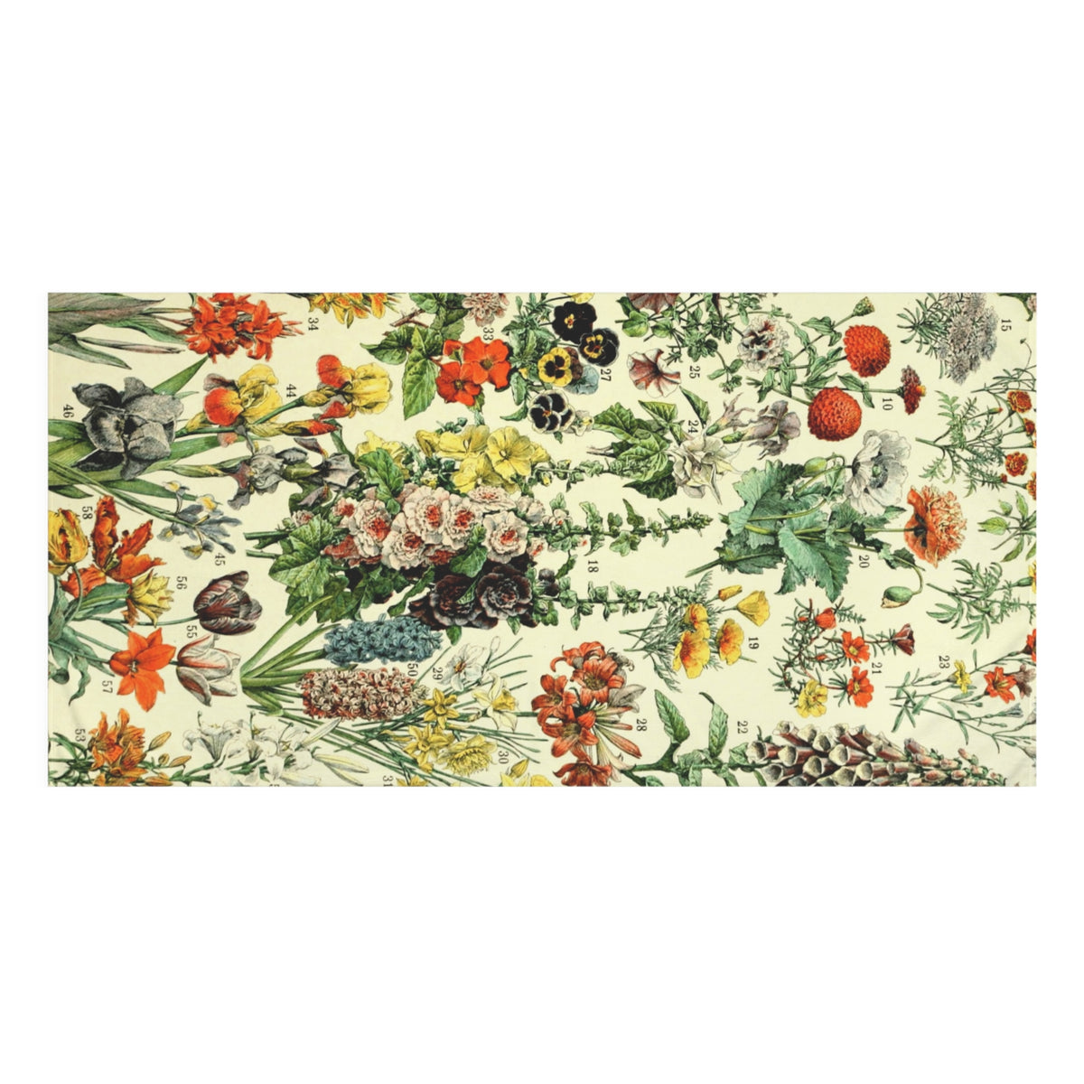 Vintage Wildflower Sampler Mink-Cotton Towel