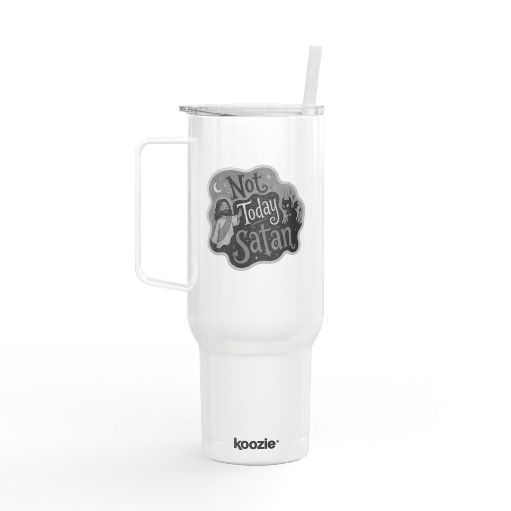 Not Today Satan Insulated Tumbler with Lid, 40oz (Engraving)