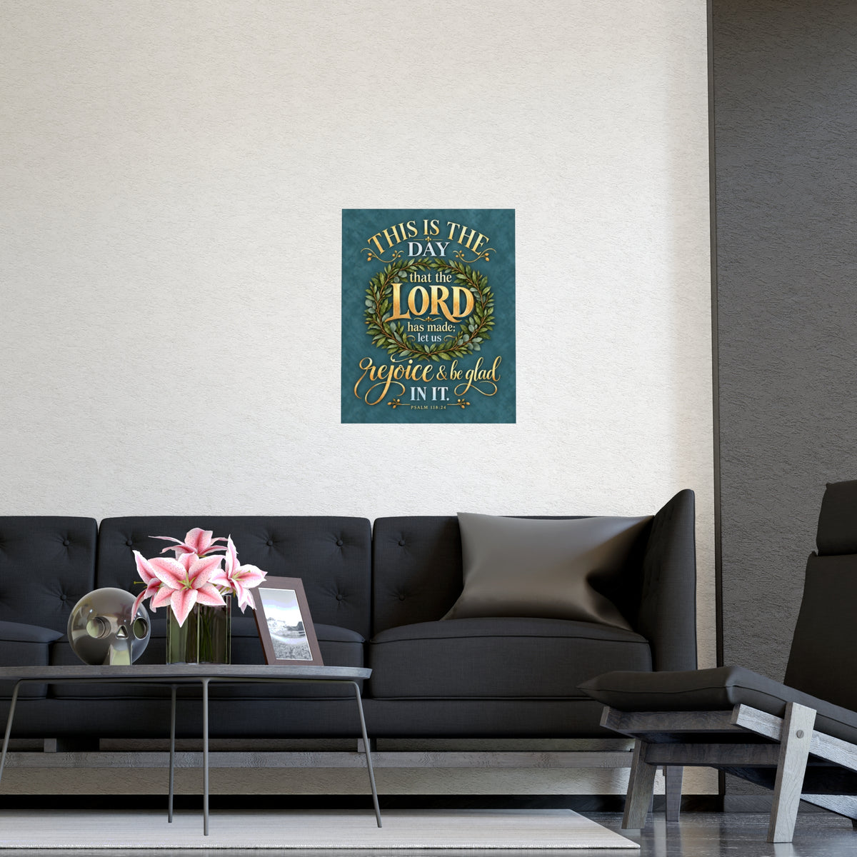 This is the Day Scripture Vertical Matte Poster