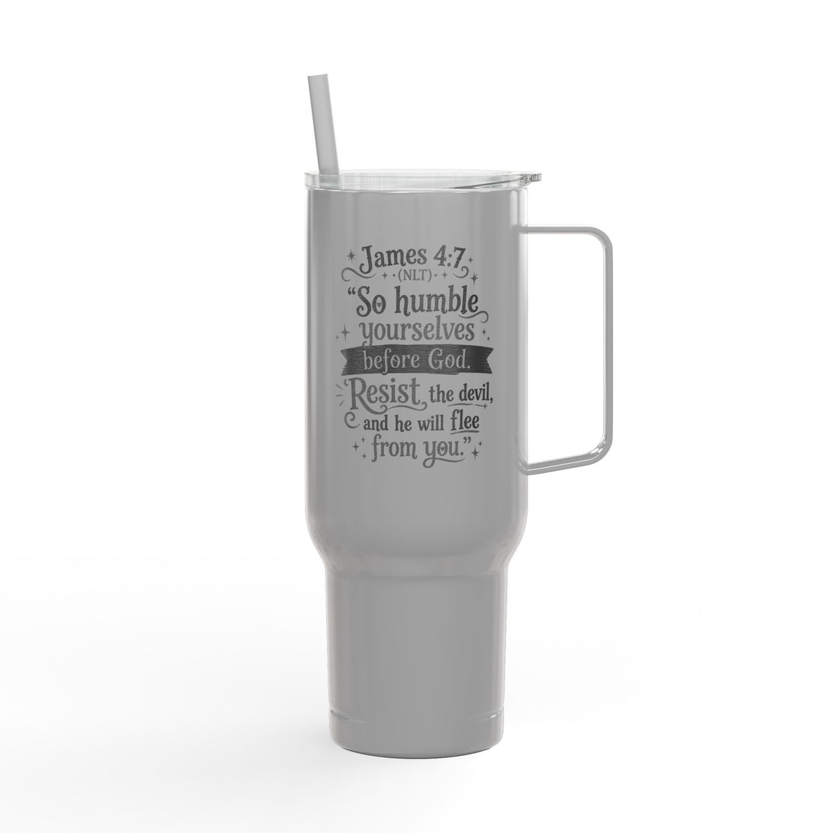 Not Today Satan Insulated Tumbler with Lid, 40oz (Engraving)