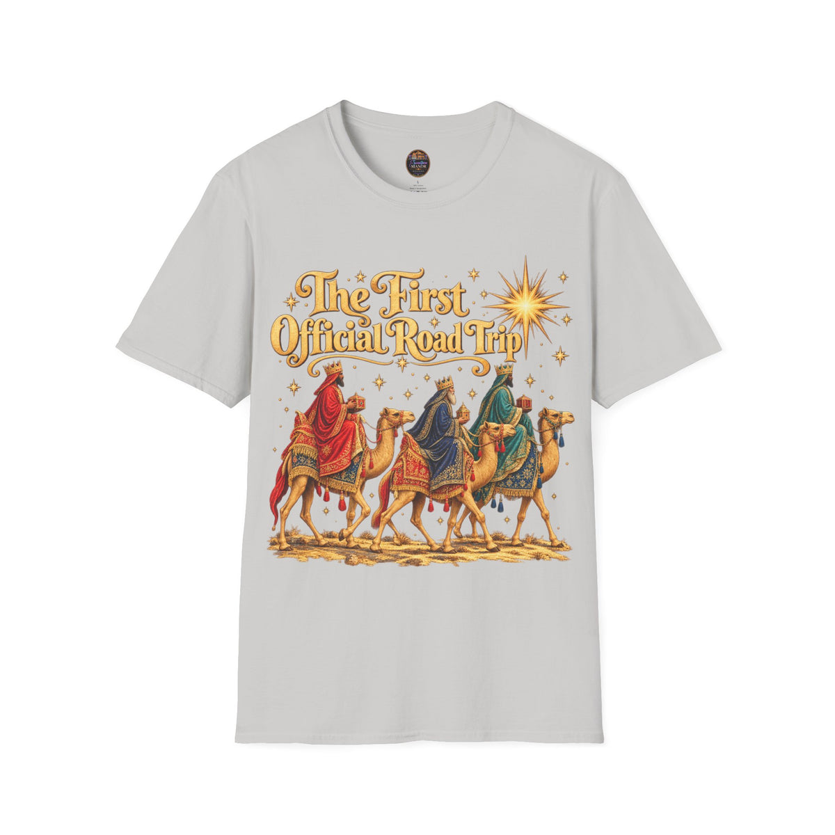 Three Wise Men Camels 'The First Official Road Trip' T-Shirt | Christmas Nativity Tee