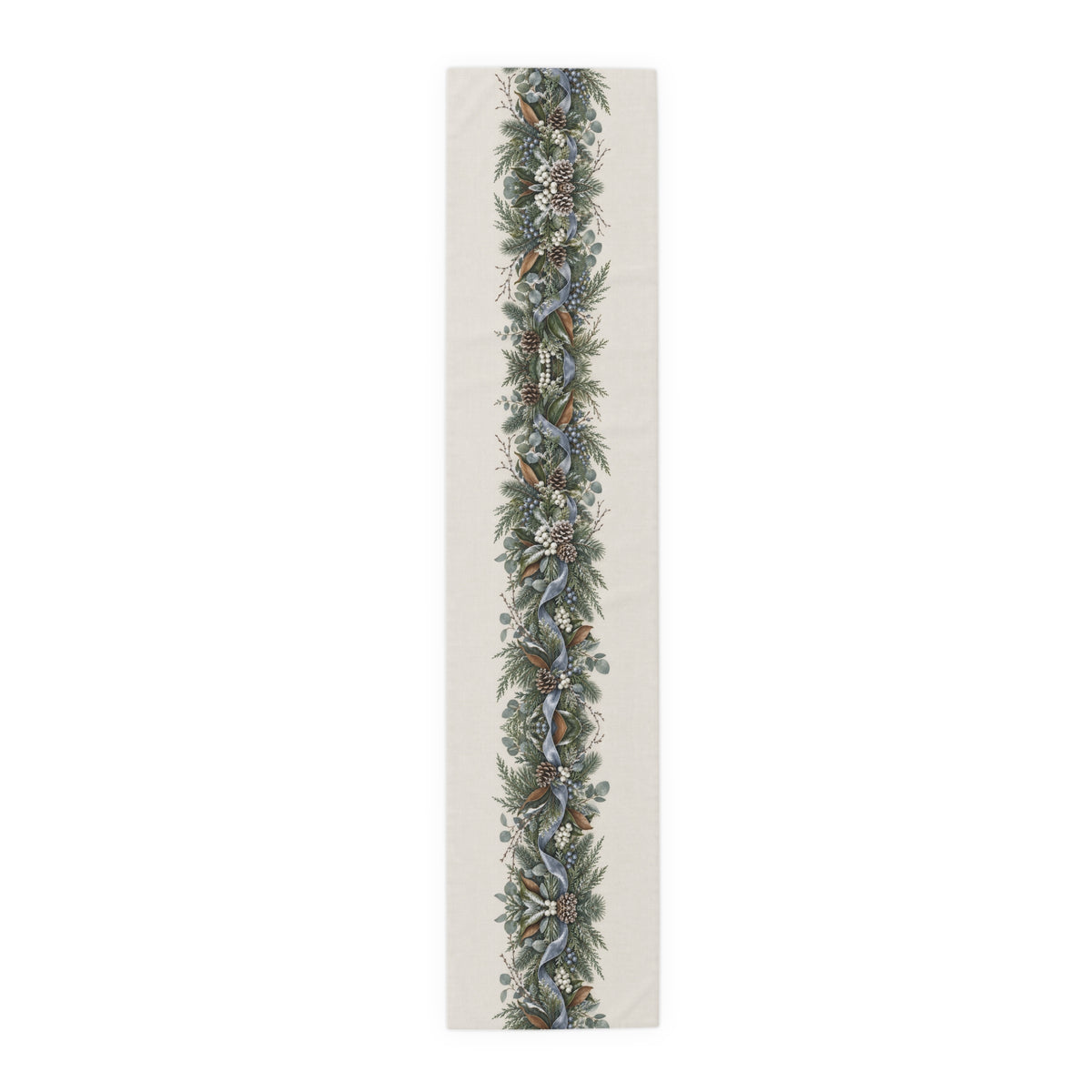 Blue Ribbon Pine Garland Table Runner | Table Runner