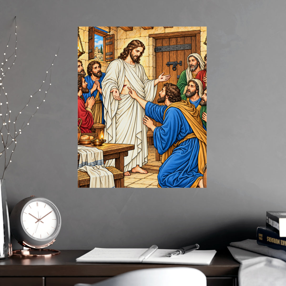 Jesus Appears in the Upper Room Vertical Matte Poster