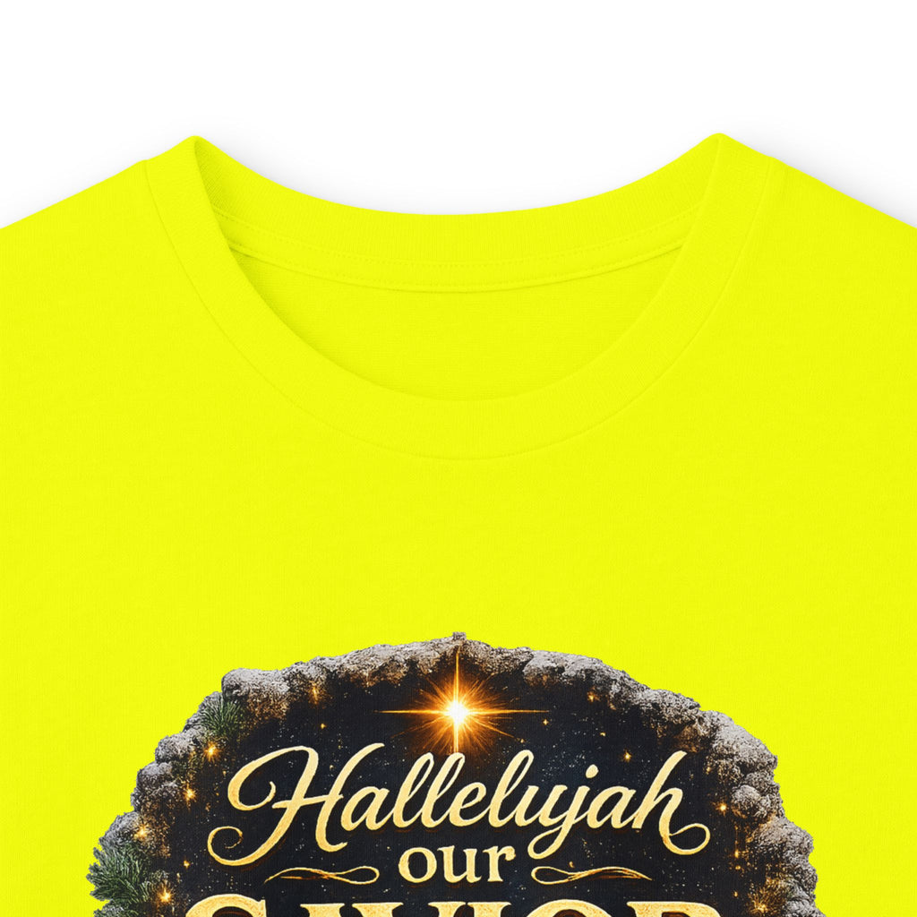 Hallelujah Our Savior Is Born long sleeve tee | Nativity Christmas shirt