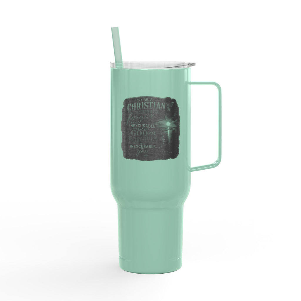 God Has Forgiven You Insulated Tumbler with Lid, 40oz (Engraving)