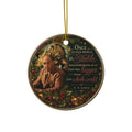 CS Lewis Stable Quote Christmas Ornaments, 2-Side Print, (1pc, 3pcs, 5pcs, 10pcs)