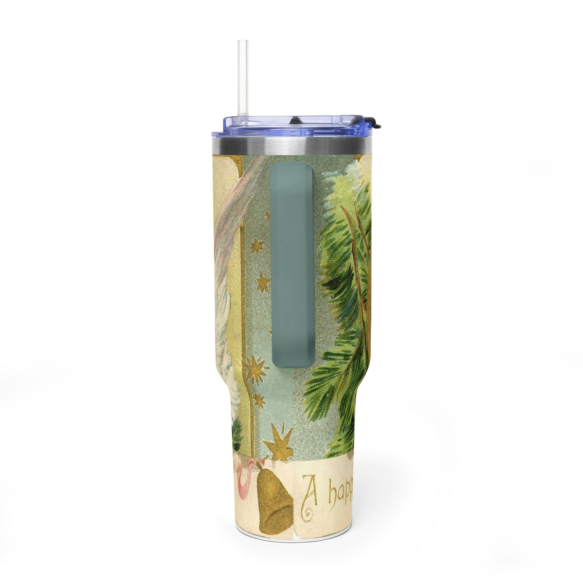 Victorian Angel Illustration 40oz Tumbler | Christmas Thermal Tumbler