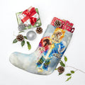 Religious Christmas Stocking – ‘In the Name of the Father, Son & Holy Spirit’ Nativity Cross Design