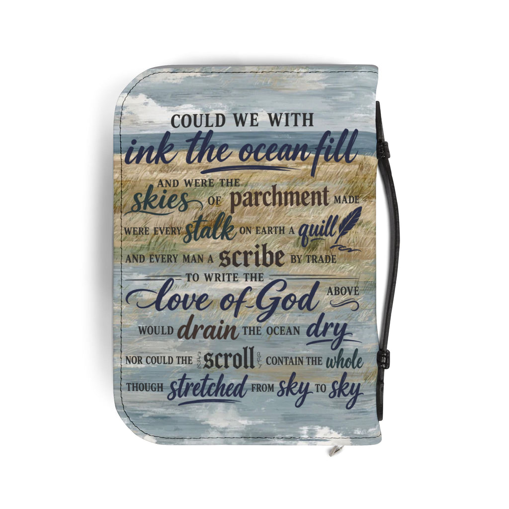 Love of God Hymn Lyrics Beach themed Bible Cover in 4 sizes