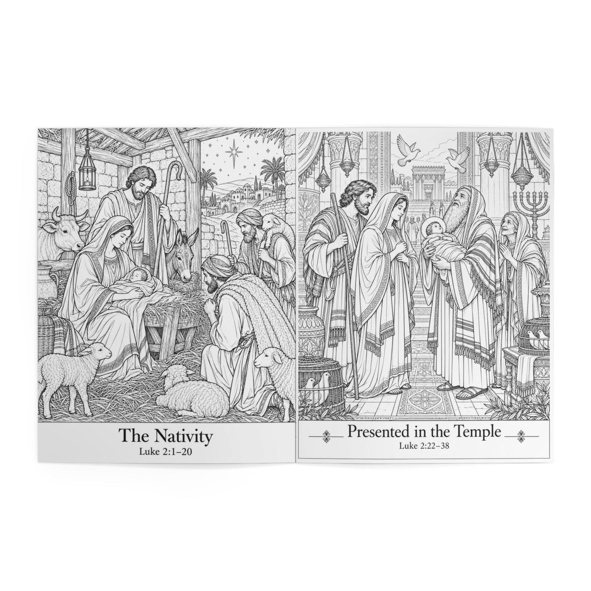 The Life of Jesus Adult Coloring Book