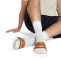 Men's Slide Sandals — Retro Striped Adjustable Strap, Comfortable Pool & Beach Slides