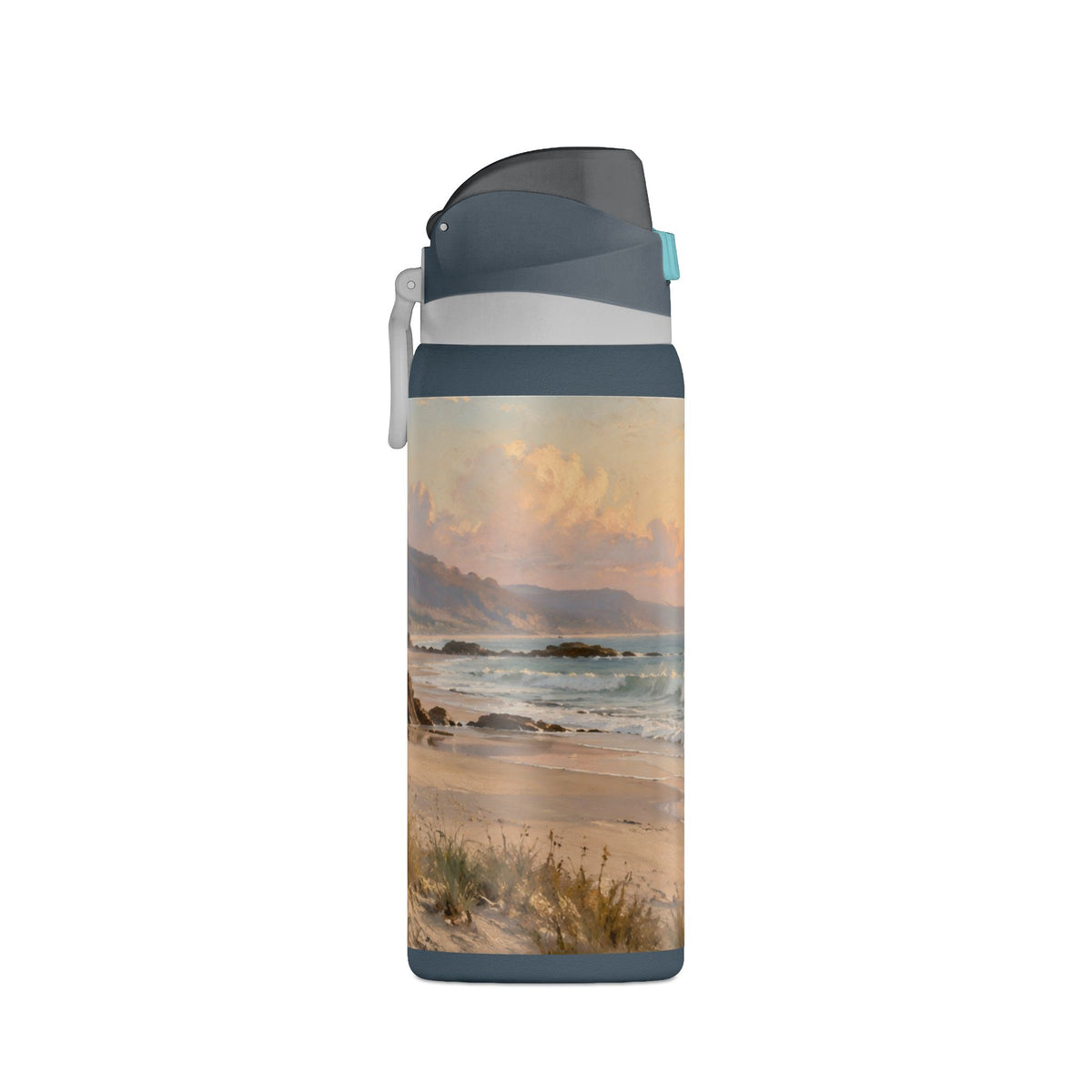 32oz Oasis Insulated Water Bottle – Beach Sunset Coastal Scene