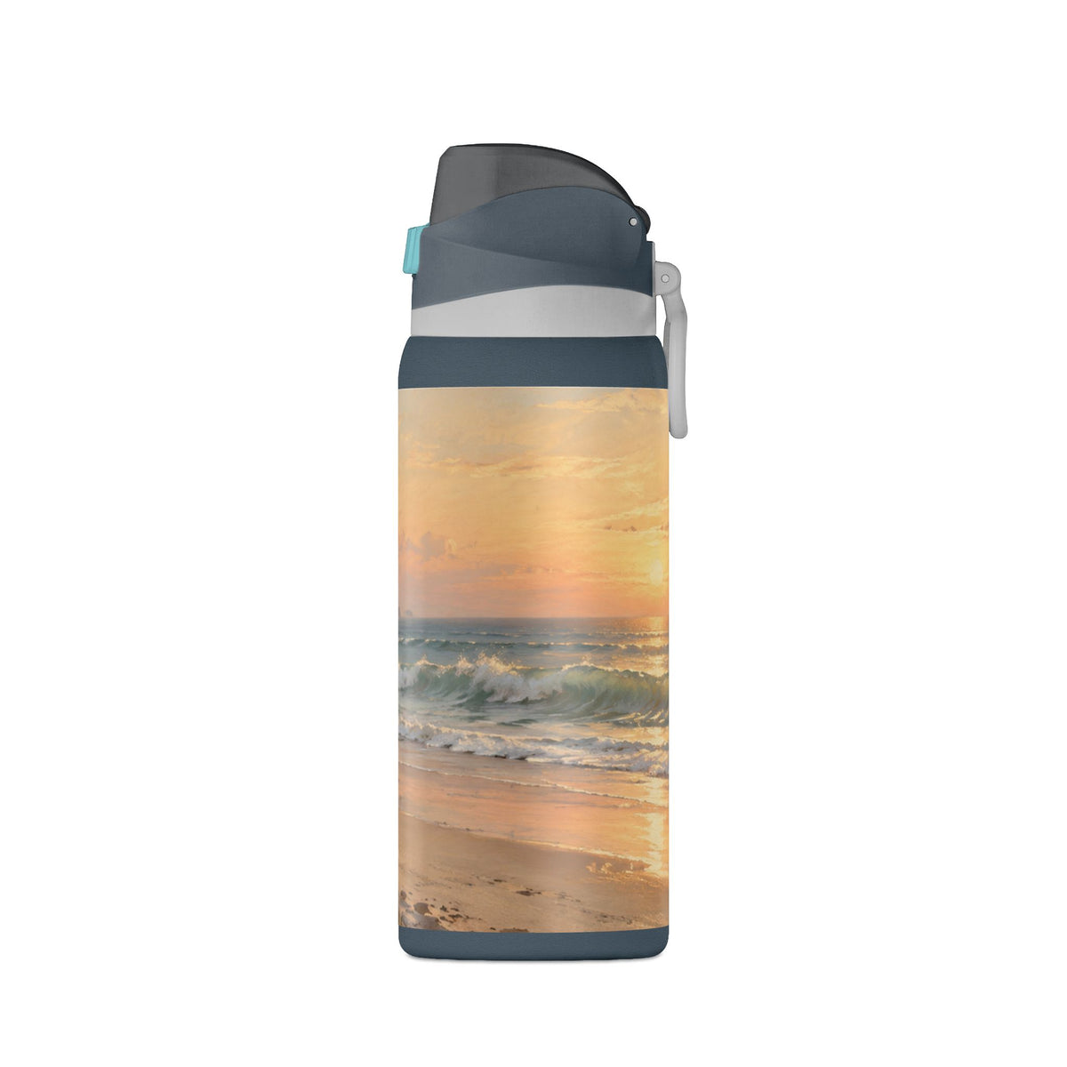 32oz Oasis Insulated Water Bottle – Beach Sunset Coastal Scene