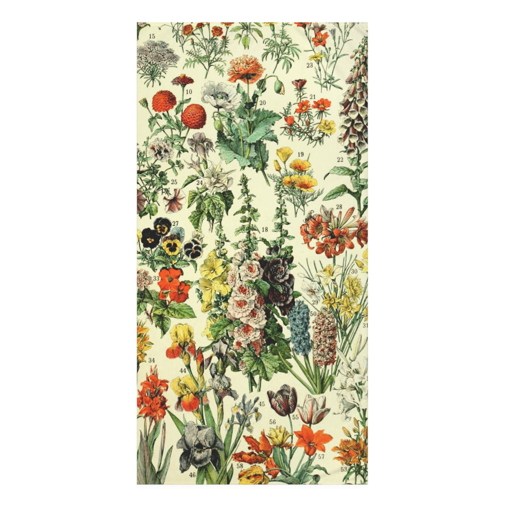 Vintage Wildflower Sampler Mink-Cotton Towel