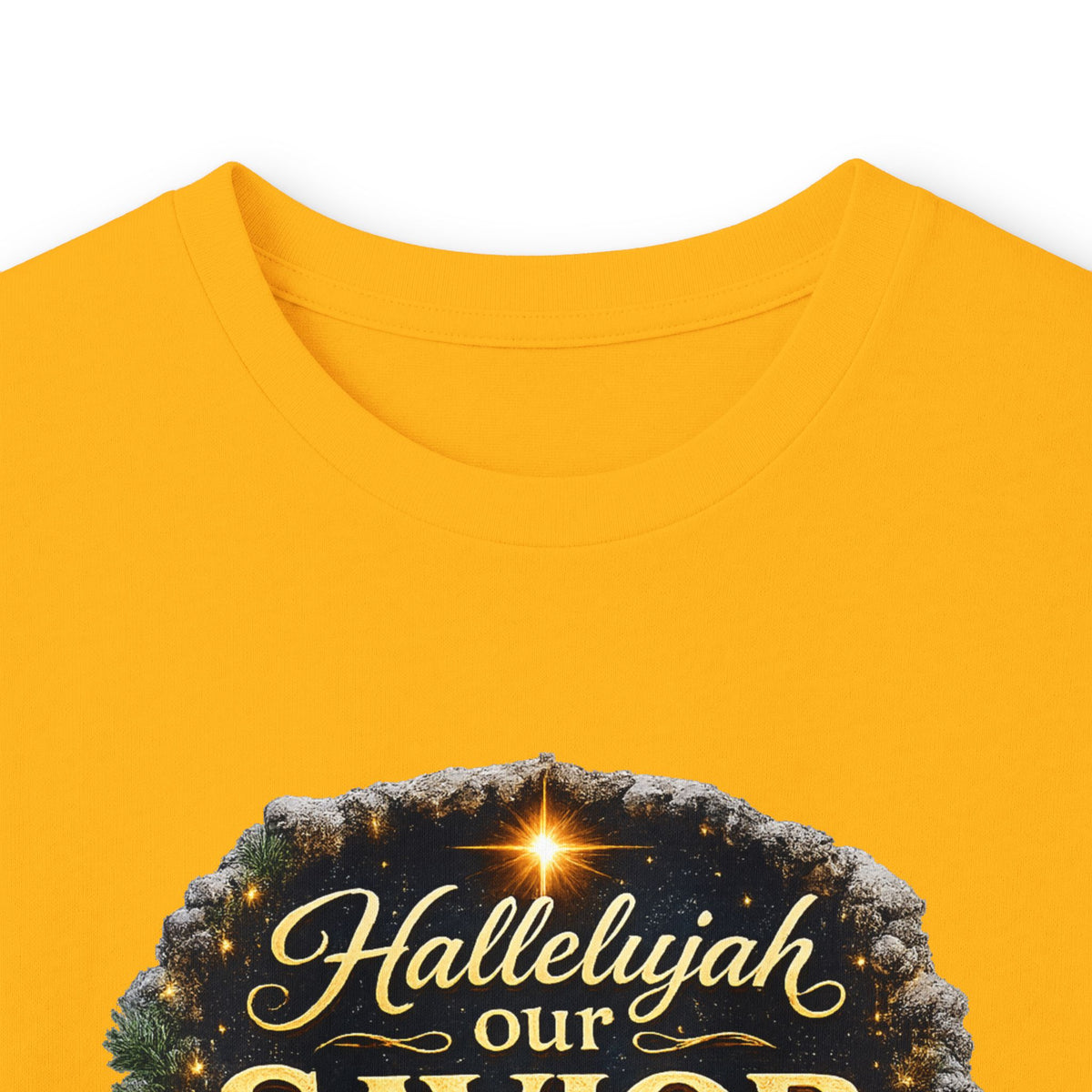 Hallelujah Our Savior Is Born long sleeve tee | Nativity Christmas shirt
