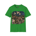 Shepherds Outstanding in the Field Christian Humor Unisex Softstyle Christmas T-Shirt