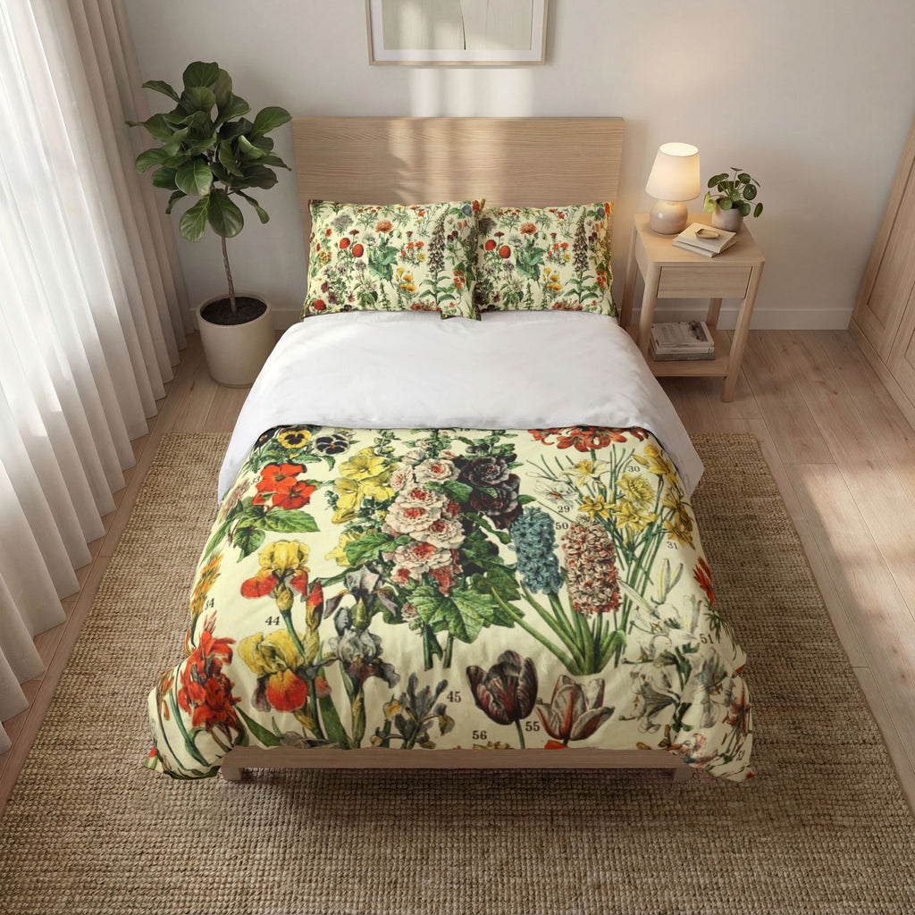 Vintage Victorian Botanicals Quilt Cover Set Of Three