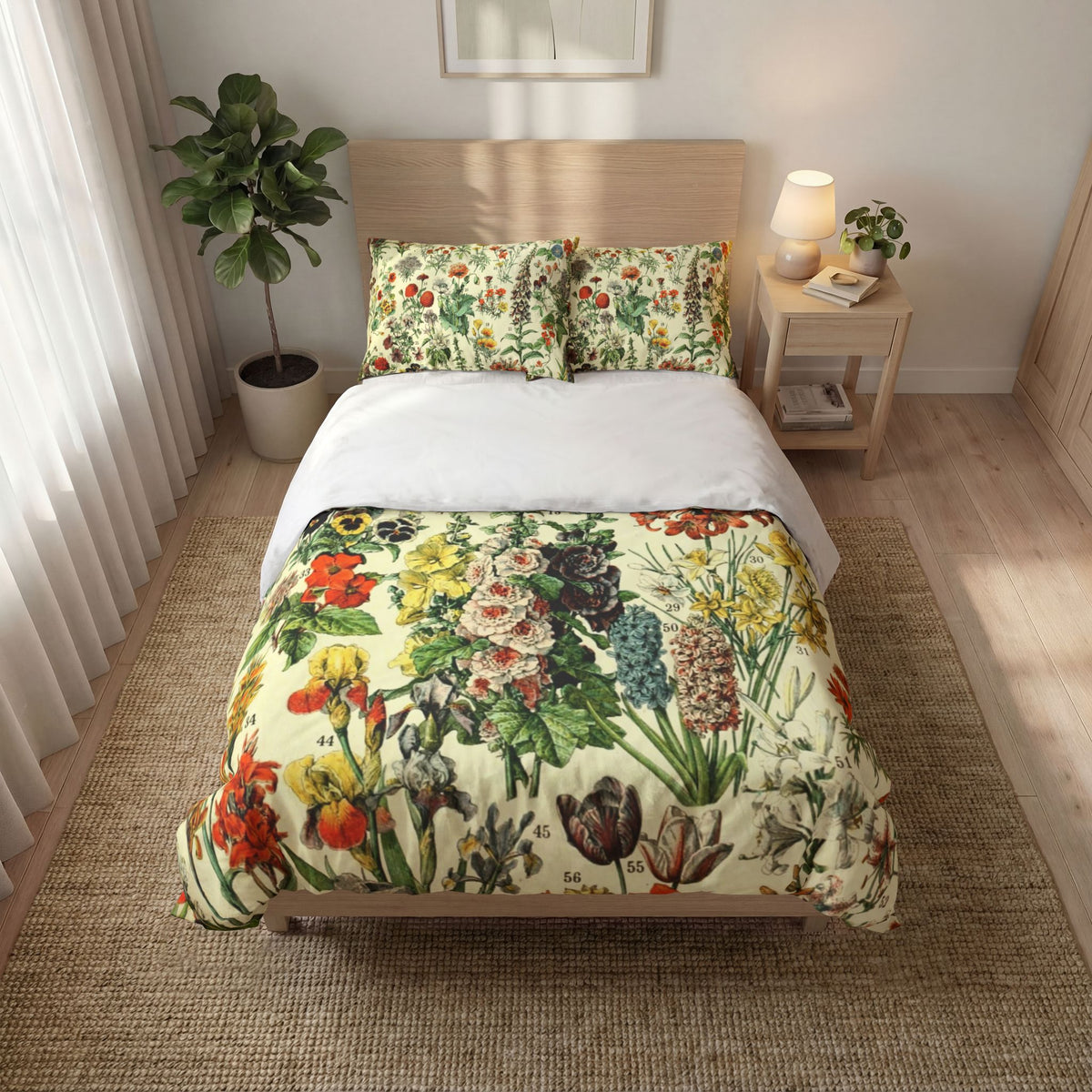 Vintage Victorian Botanicals Quilt Cover Set Of Three