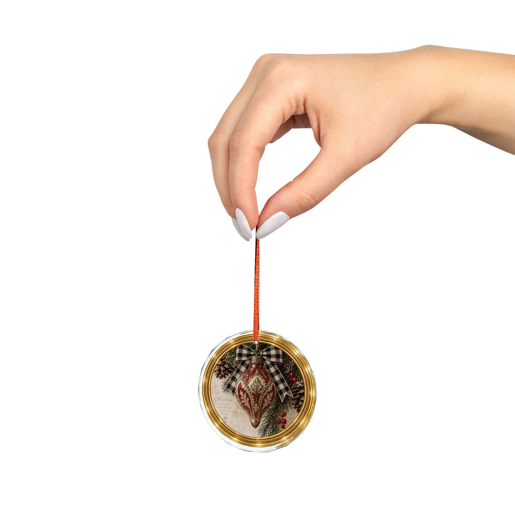 Glass Ornament | Rustic Victorian Christmas Decoration