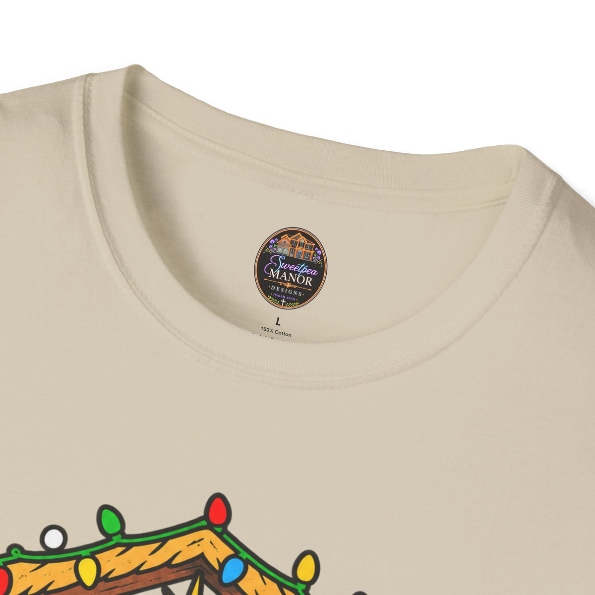 Dear Jesus Nativity Illustration T-Shirt | Humorous Religious Christmas Tee