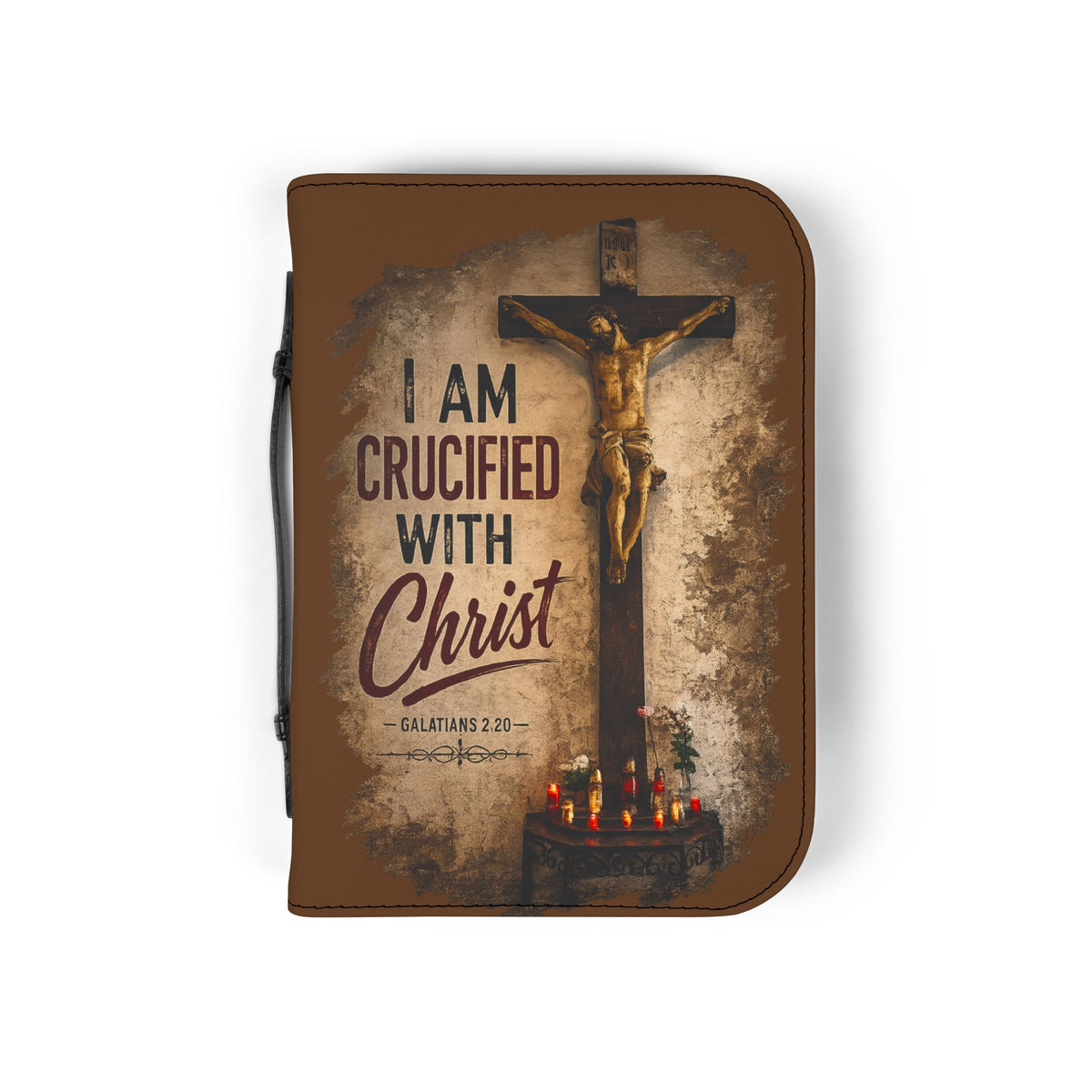 Crucified with Christ Crucifix Bible Cover in 4 sizes
