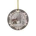 Original China Art Sweetpea Manor Designs Ceramic Ornaments, 2-Side Print, (1pc, 3pcs, 5pcs, 10pcs)