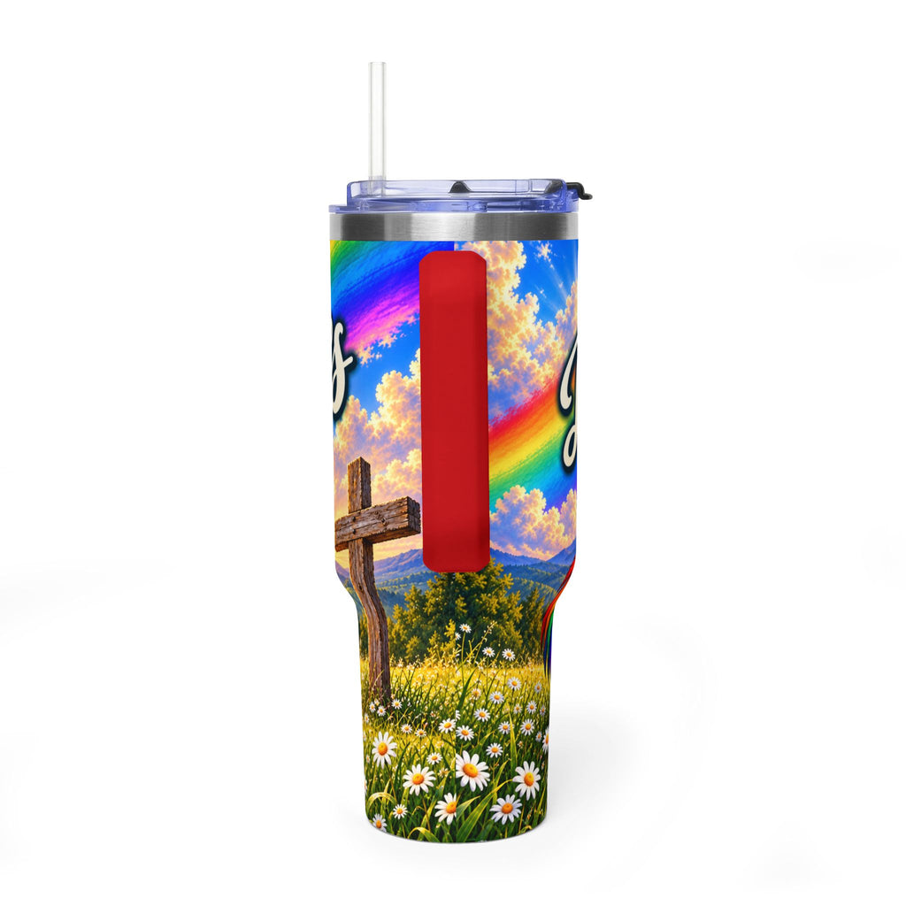 Walk to Emmaus DeColores Rooster Vacuum Thermal Tumbler, 40oz