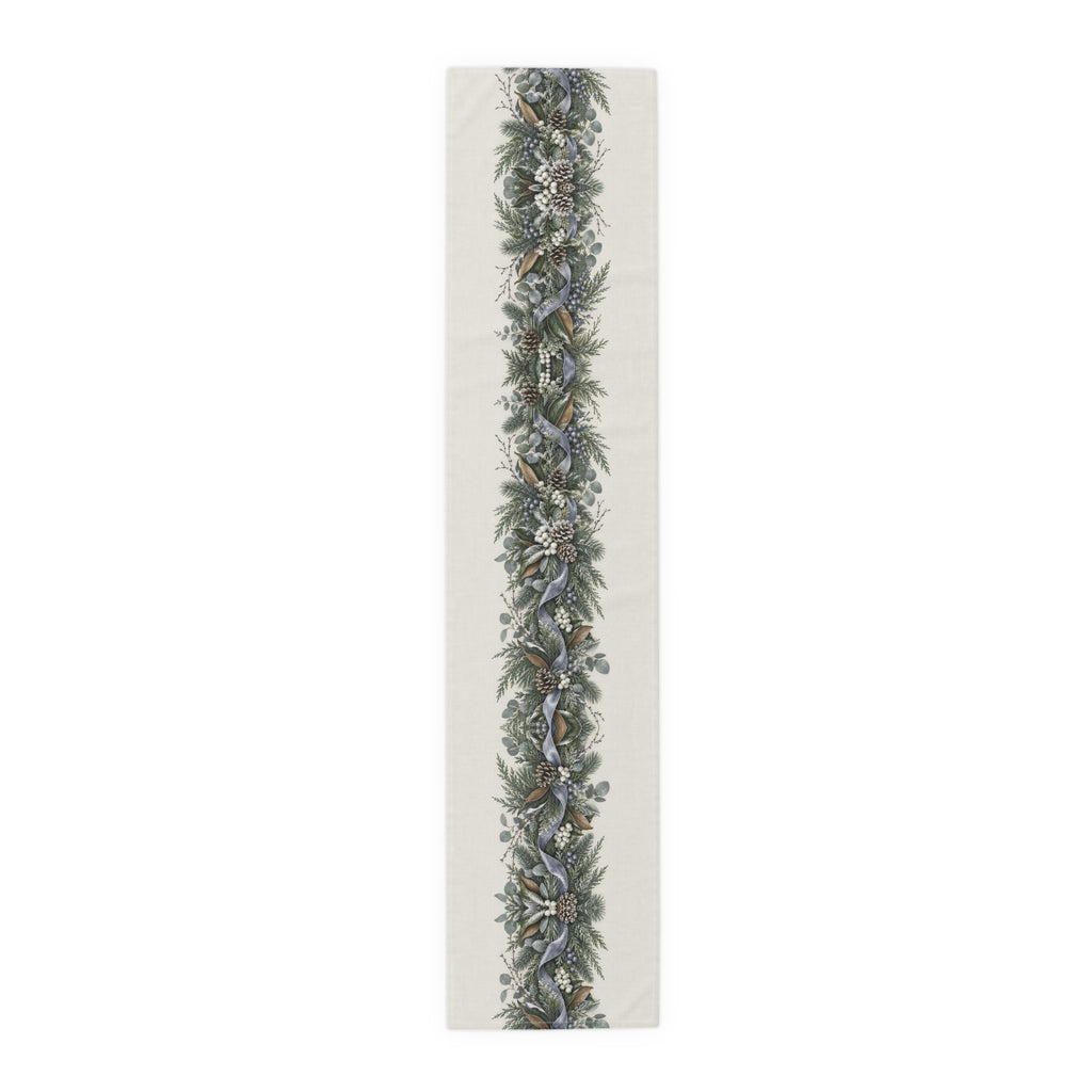 Blue Ribbon Pine Garland Table Runner | Table Runner