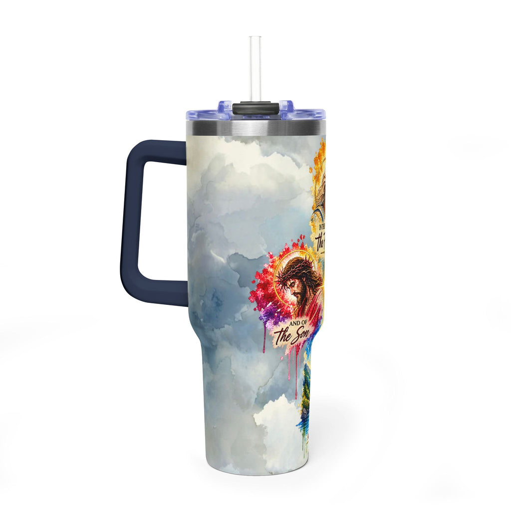 Christian Trinity: Father, Son, and Holy Spirit Vacuum Thermal Tumbler, 40oz
