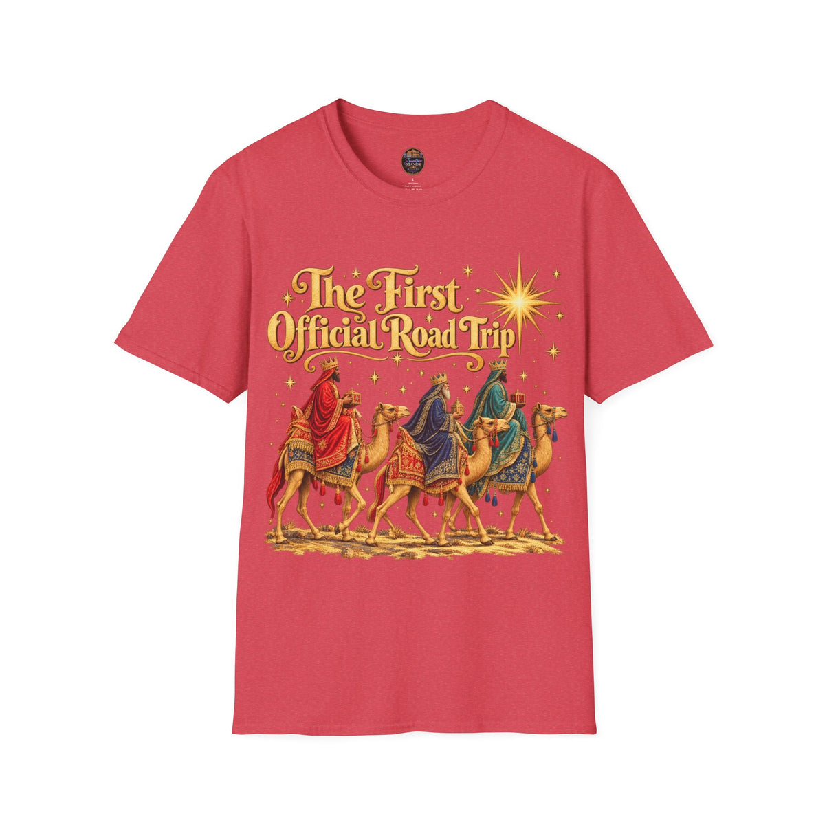 Three Wise Men Camels 'The First Official Road Trip' T-Shirt | Christmas Nativity Tee