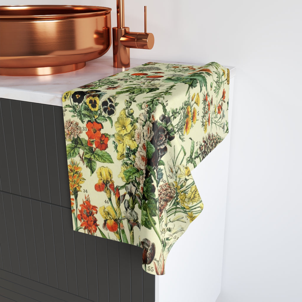 Vintage Wildflower Sampler Hand Towel