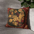 Vintage Merry Christmas Santa Pillowcase — Retro Holiday Throw Pillow Cover