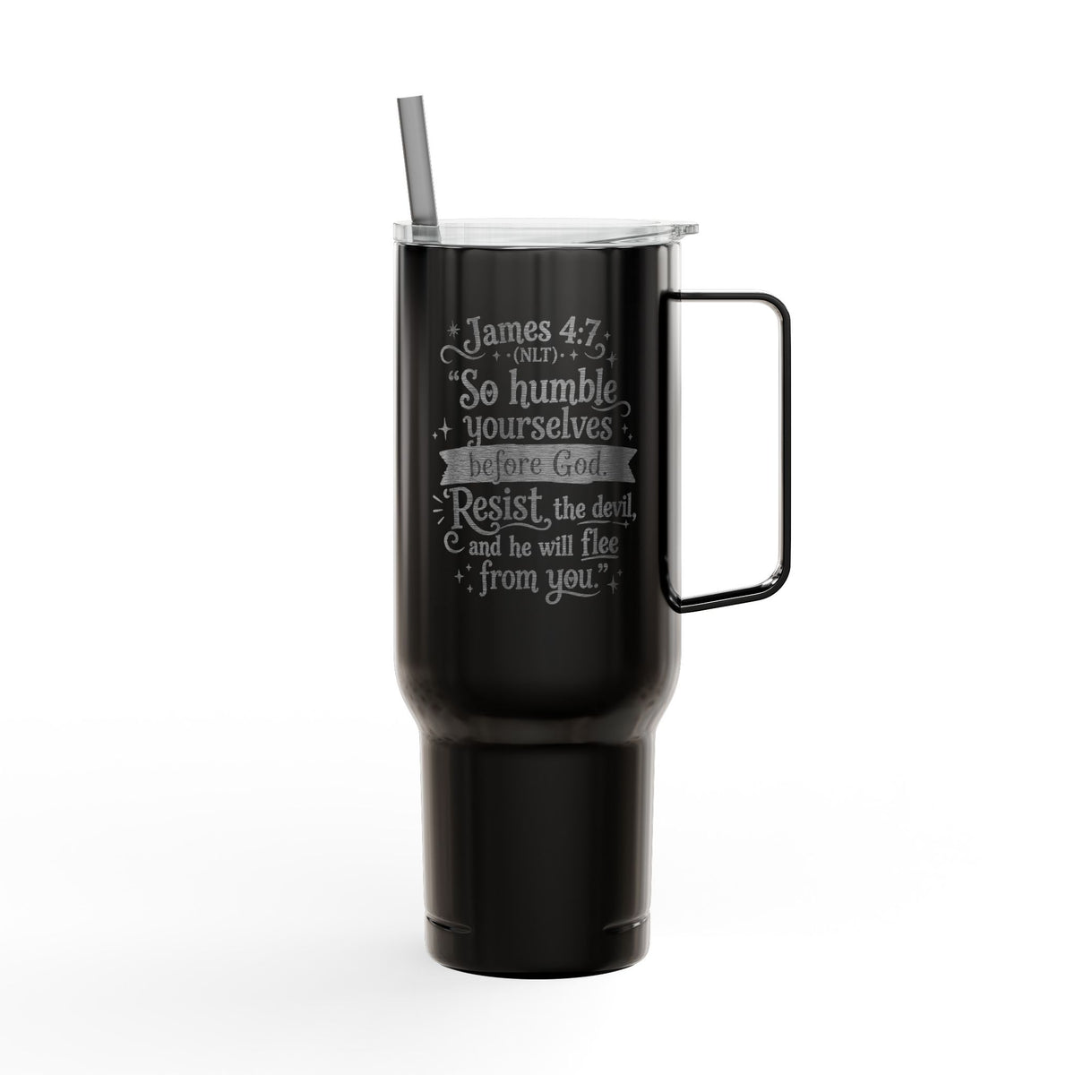 Not Today Satan Insulated Tumbler with Lid, 40oz (Engraving)