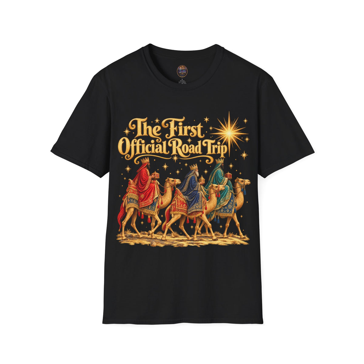Three Wise Men Camels 'The First Official Road Trip' T-Shirt | Christmas Nativity Tee