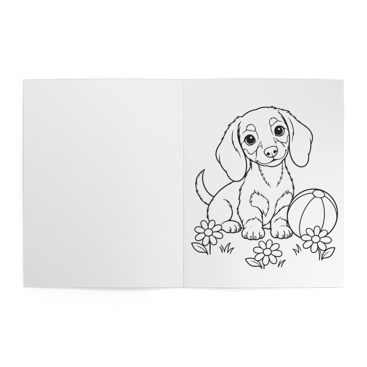 Sweet Animals Kids Coloring Book