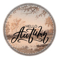 Hello Autumn Wooden Hanging Sign - Rustic Fall Porch Decor