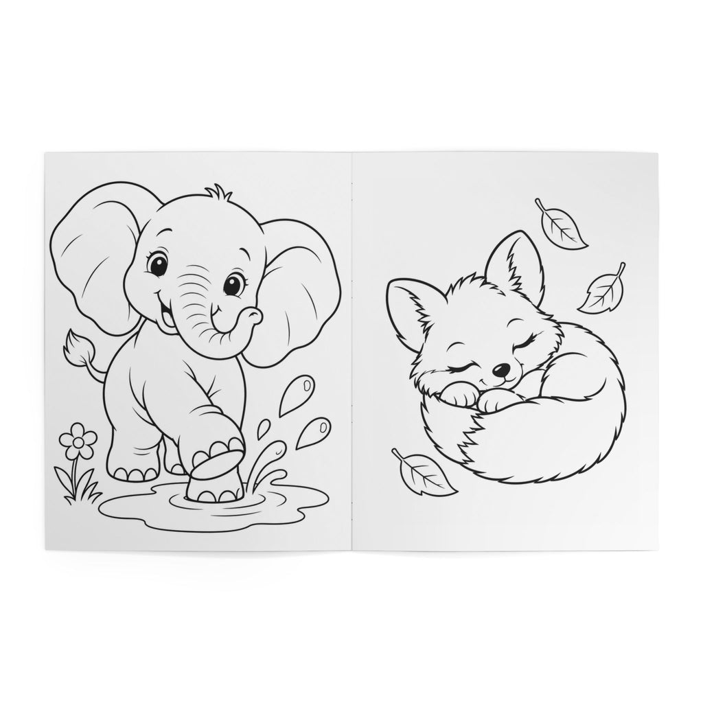 Sweet Animals Kids Coloring Book