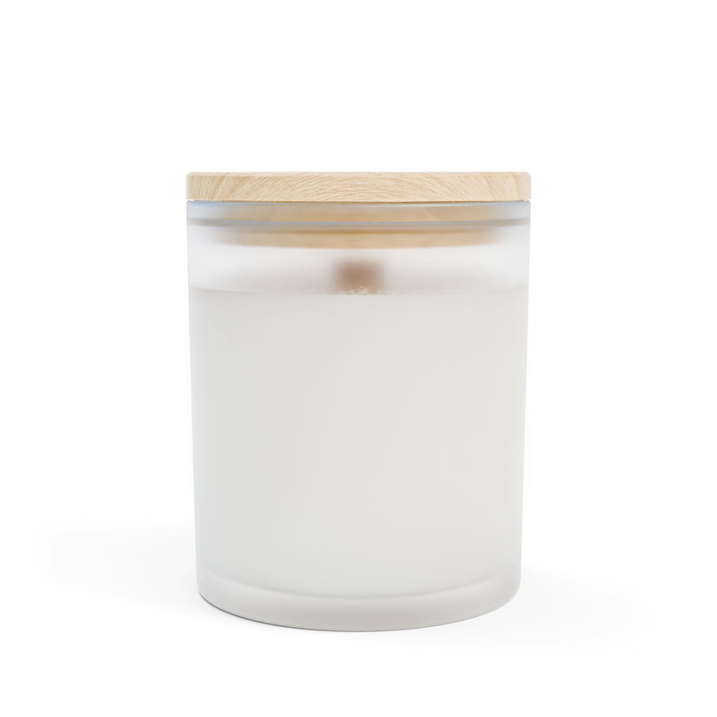 Nativity Frosted Glass Candle — "Wonderful Counselor" 11oz Christmas Candle
