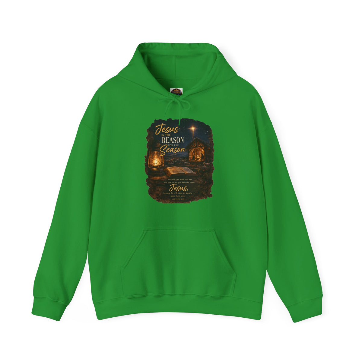 Jesus Reason Season hoodie | Nativity lantern scripture religious sweatshirt