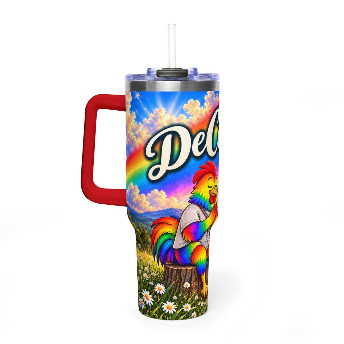 Walk to Emmaus DeColores Rooster Vacuum Thermal Tumbler, 40oz