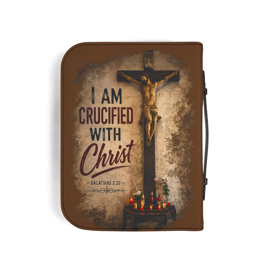 Crucified with Christ Crucifix Bible Cover in 4 sizes