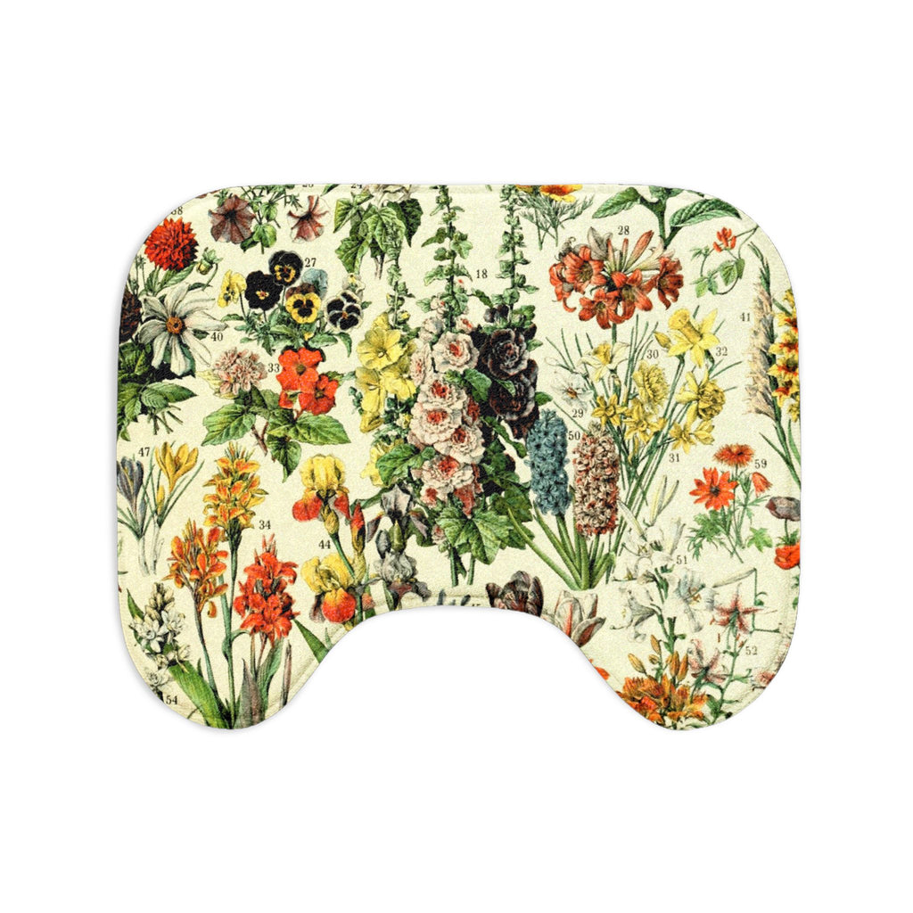 Vintage Wildflower Sampler Bath Mat 3-Piece Set