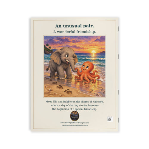 An Elephant and An Octopus 24 page illustrated Childrens Book by author Jarrod Brown