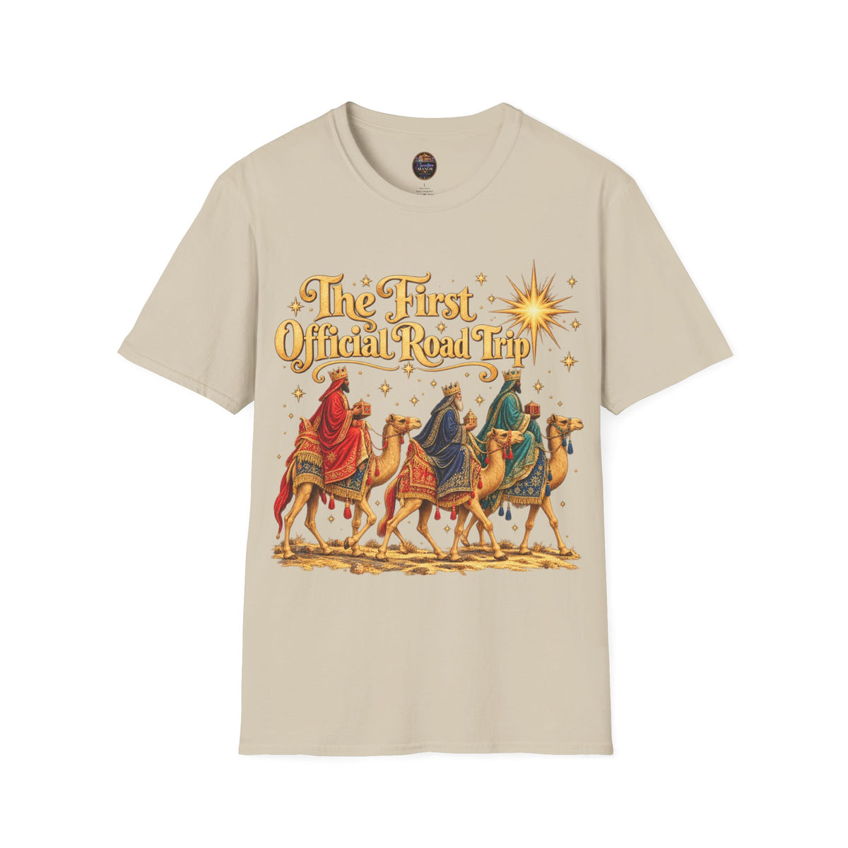 Three Wise Men Camels 'The First Official Road Trip' T-Shirt | Christmas Nativity Tee