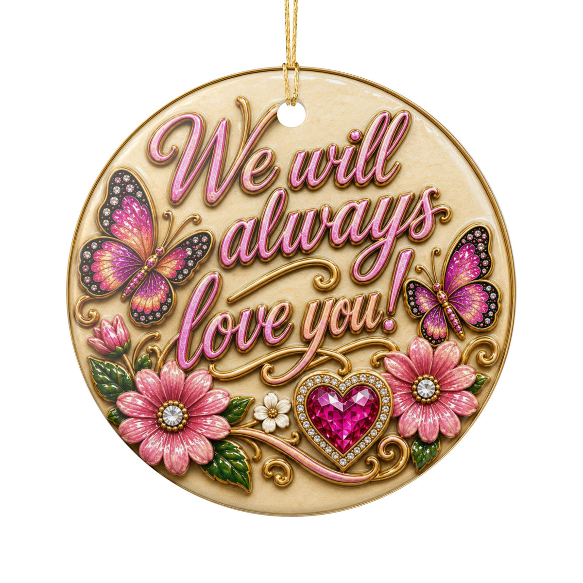 Dolly Parton Remembrance Ceramic Decoration Ornament, double sided (1pc)