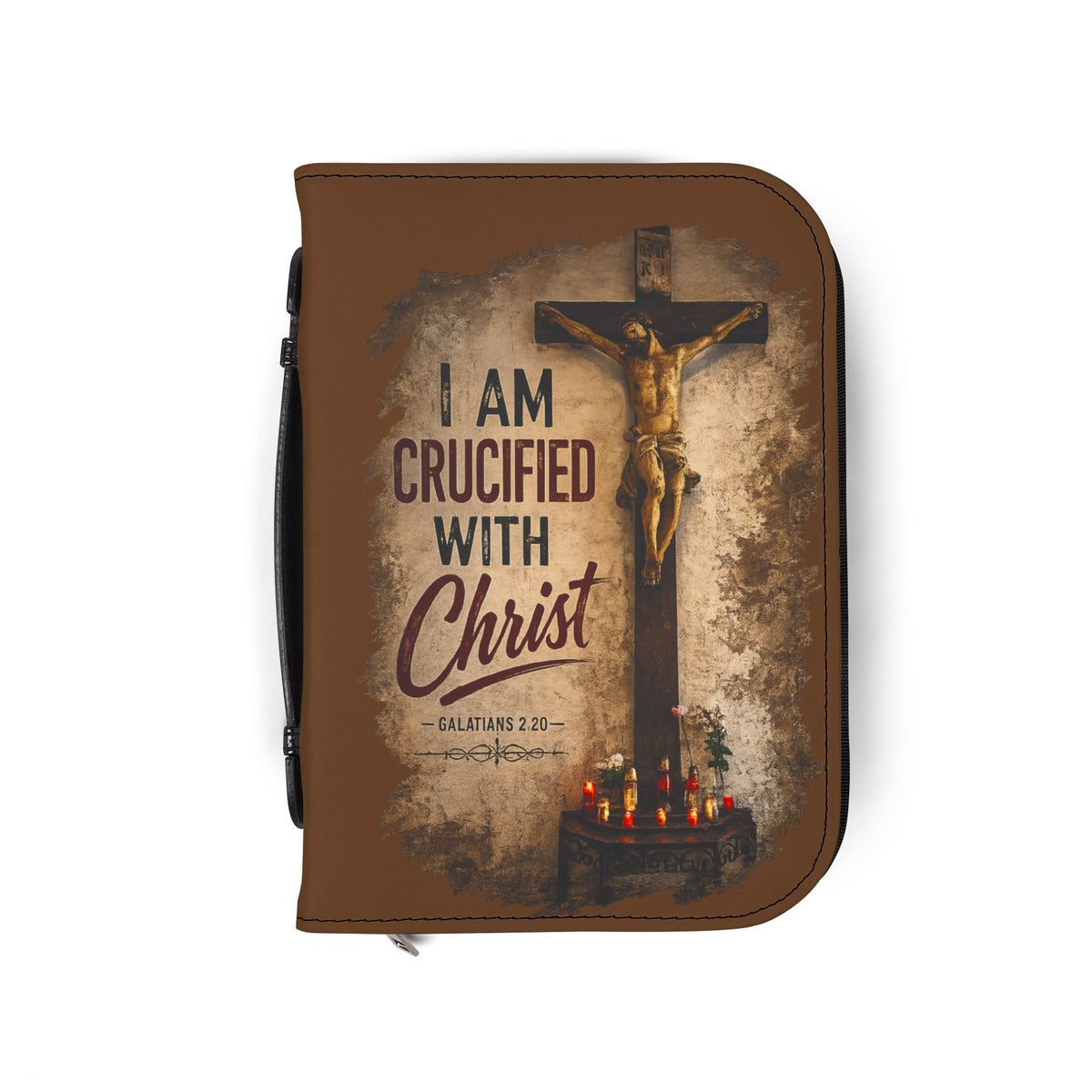Crucified with Christ Crucifix Bible Cover in 4 sizes