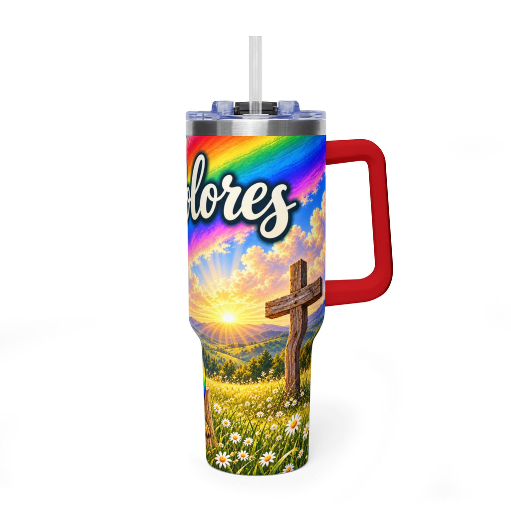 Walk to Emmaus DeColores Rooster Vacuum Thermal Tumbler, 40oz