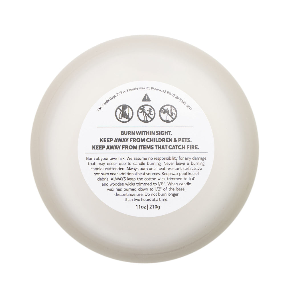 Nativity Frosted Glass Candle — "Wonderful Counselor" 11oz Christmas Candle