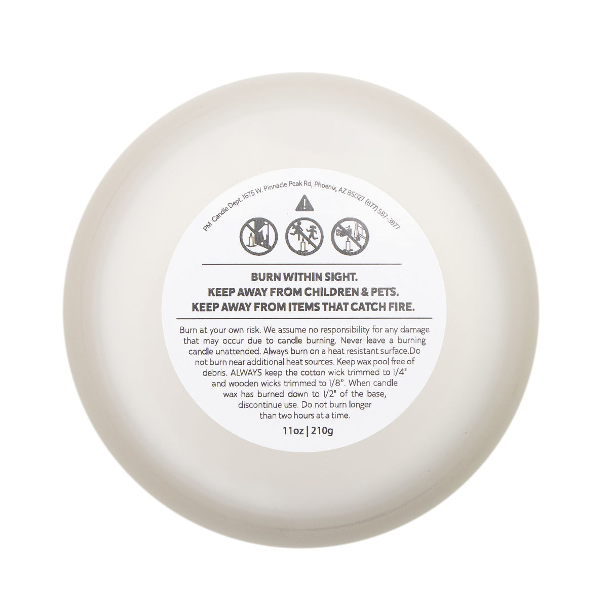 Nativity Frosted Glass Candle — "Wonderful Counselor" 11oz Christmas Candle