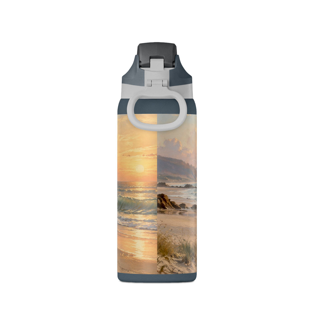 32oz Oasis Insulated Water Bottle – Beach Sunset Coastal Scene
